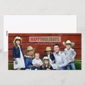 PRETTIGE FEESTDAGEN €? | MODERNE VAKANTIE FOTOKAAR FEESTDAGENKAART (Voorkant / Achterkant)