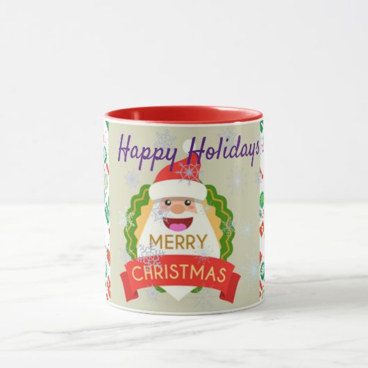 prettige feestdagen mok (Midden)