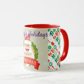 prettige feestdagen mok (Voorkant rechts)
