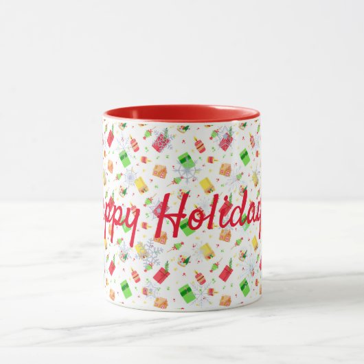 prettige feestdagen mok (Midden)