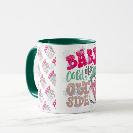 prettige feestdagen mok (Voorkant links)