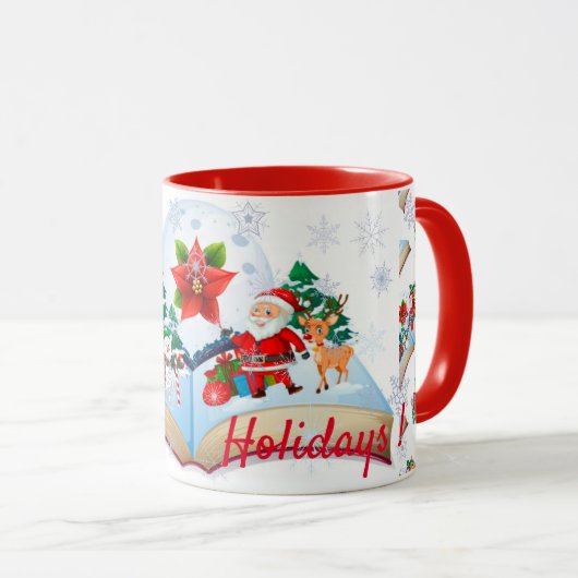 prettige feestdagen mok (Voorkant rechts)