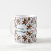 prettige feestdagen Mok Gingerbrood (Voorkant links)