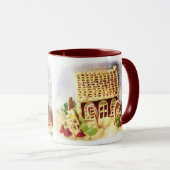 prettige feestdagen Mok Gingerbrood House (Voorkant rechts)