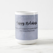 Prettige feestdagen Mok: Hef een beker omhoog naar Koffiemok (Center)