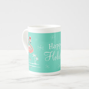 Prettige feestdagen mok Kerst Flamingo