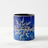 prettige feestdagen Mok Snowflake (Center)