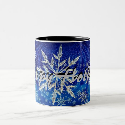 prettige feestdagen Mok Snowflake (Center)