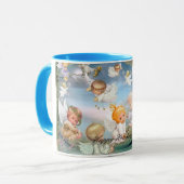 prettige feestdagen Mok van Baby Angel (Voorkant links)