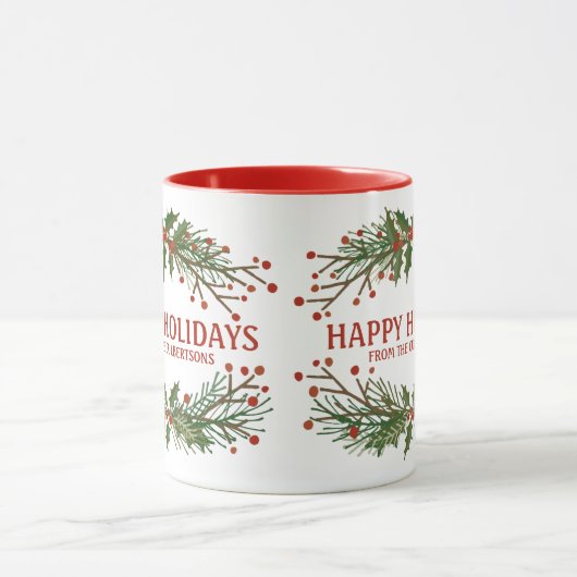 prettige feestdagen Mok van chemicaliën (Midden)