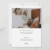 Prettige feestdagen Monogram Deur Krans Realtor Fo Feestdagenkaart (Achterkant)