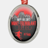 prettige feestdagen Mont Tremblant Quebec Metalen Ornament (Links)