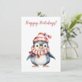 Prettige feestdagen Mooie Waterverf Kaarten (Staand voorkant)