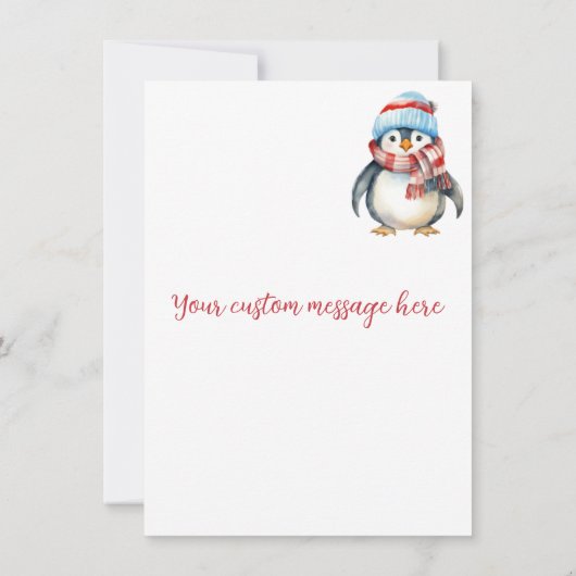 Prettige feestdagen Mooie Waterverf Kaarten (Achterkant)