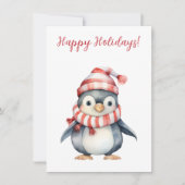 Prettige feestdagen Mooie Waterverf Kaarten (Voorkant)