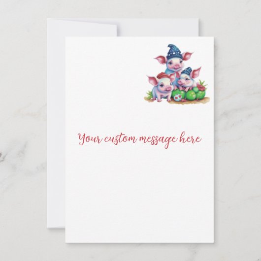 Prettige feestdagen Mooie Waterverf Kaarten (Achterkant)