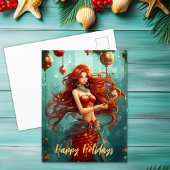 Prettige feestdagen Mooie Zeemeermin