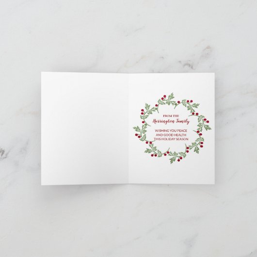 Prettige feestdagen Moose Snow Kaart (Binnen)