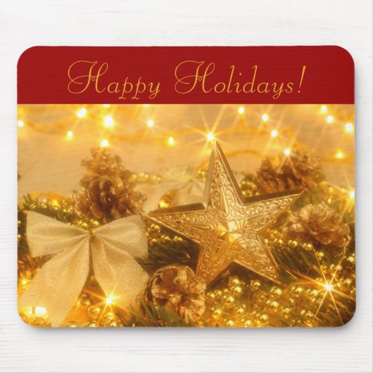 prettige feestdagen Mousepad Muismat (Voorkant)