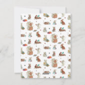 prettige feestdagen Muisfamilie Kinder Feestdagenkaart (Achterkant)