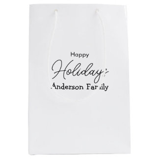 prettige feestdagen naam familie eenvoudig vet mod medium cadeauzakje