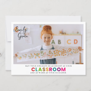 Prettige feestdagen Naar de beste leraar ooit! Feestdagenkaart