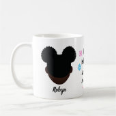 prettige feestdagen Natural Hair Coffee Mok (Links)