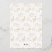 Prettige feestdagen Natuur Lijst Gouden Moth (Achterkant)