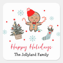 Prettige feestdagen Natuur pijnbomen Gingerbread m