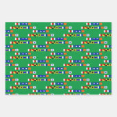 Prettige feestdagen Nautische Signaalvlag DIY BG K Inpakpapier Vel (Voorkant 2)