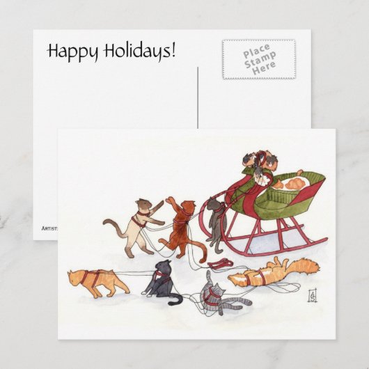 Prettige feestdagen Nee! (Accepteer geen vervanger (Voorkant / Achterkant)