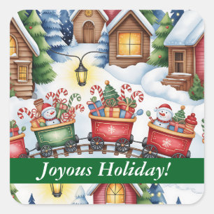 Prettige feestdagen Nee! Custom Holiday Sticker