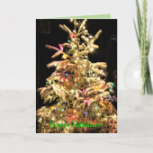 Prettige feestdagen Nee! Echte boom Echte sneeuw!  Kaart (Voorkant)