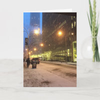 prettige feestdagen New York City Snow Kerstmis NY