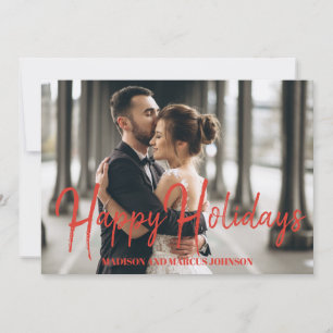 Prettige feestdagen €? Newly-Weds vakantiefoto Feestdagenkaart