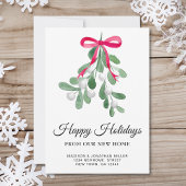 Prettige feestdagen Nieuw huis Aankondiging