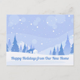 Prettige feestdagen Nieuwe Home Adreswijziging Win Briefkaart