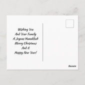 prettige feestdagen nieuwe jaren briefkaart (Achterkant)