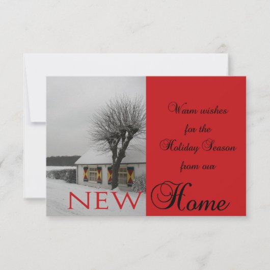 prettige feestdagen - Nieuwe kerstkaart voor adres Kaart (Voorkant)