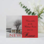 prettige feestdagen - Nieuwe kerstkaart voor adres Kaart (Staand voorkant)