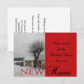 prettige feestdagen - Nieuwe kerstkaart voor adres Kaart (Voorkant / Achterkant)