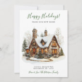 Prettige feestdagen Nieuwe startpunt verplaatsen Aankondiging (Voorkant)