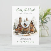 Prettige feestdagen Nieuwe startpunt verplaatsen Aankondiging (Staand voorkant)