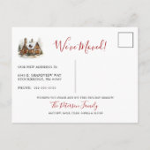 Prettige feestdagen Nieuwe startpunt verplaatsen Aankondigingskaart (Achterkant)