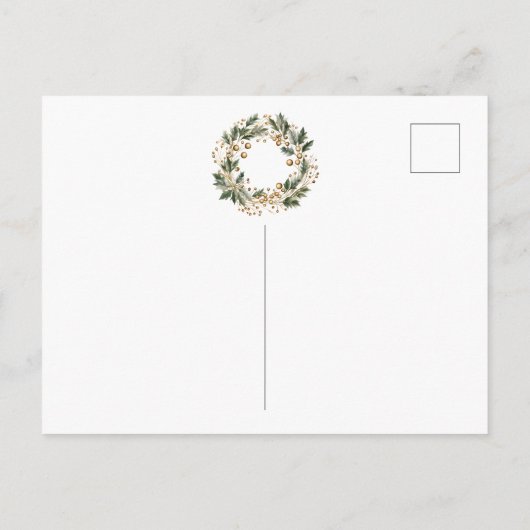 Prettige feestdagen Nieuwe startpunt verplaatsen Aankondigingskaart (Achterkant)