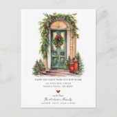 Prettige feestdagen Nieuwe startpunt verplaatsen Aankondigingskaart (Voorkant)