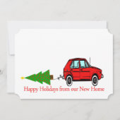 prettige feestdagen nieuwe thuisauto en nieuwe str feestdagenkaart (Voorkant)