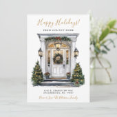 Prettige feestdagen · Nieuwe voordeur voor huis in Aankondiging (Staand voorkant)