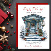 Prettige feestdagen · Nieuwe voordeur voor huis in Aankondiging