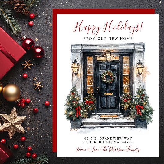 Prettige feestdagen · Nieuwe voordeur voor huis in Aankondiging